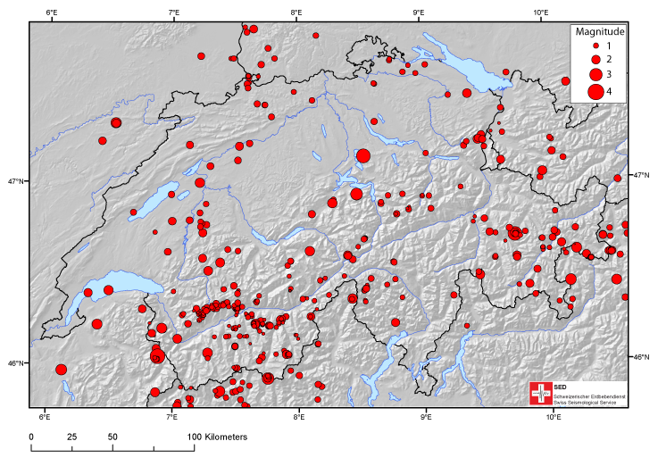 I terremoti in Svizzera nel 2012: uno sguardo retrospettivo