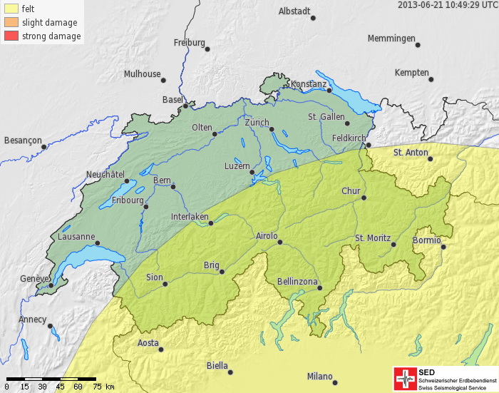 Scossa di terremoto a sud di Parma