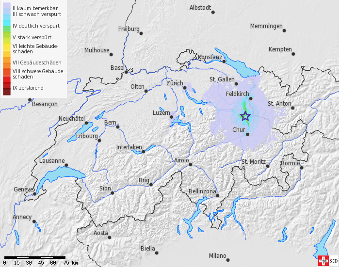 Terremoto in Liechtenstein