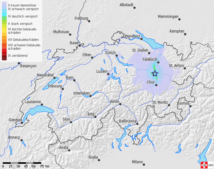 Earthquake in Liechtenstein