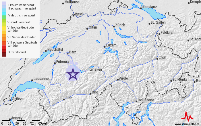 Nouveau séisme ressenti près de Diemtigen