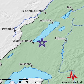 Earthquake near Yvonand (VD)