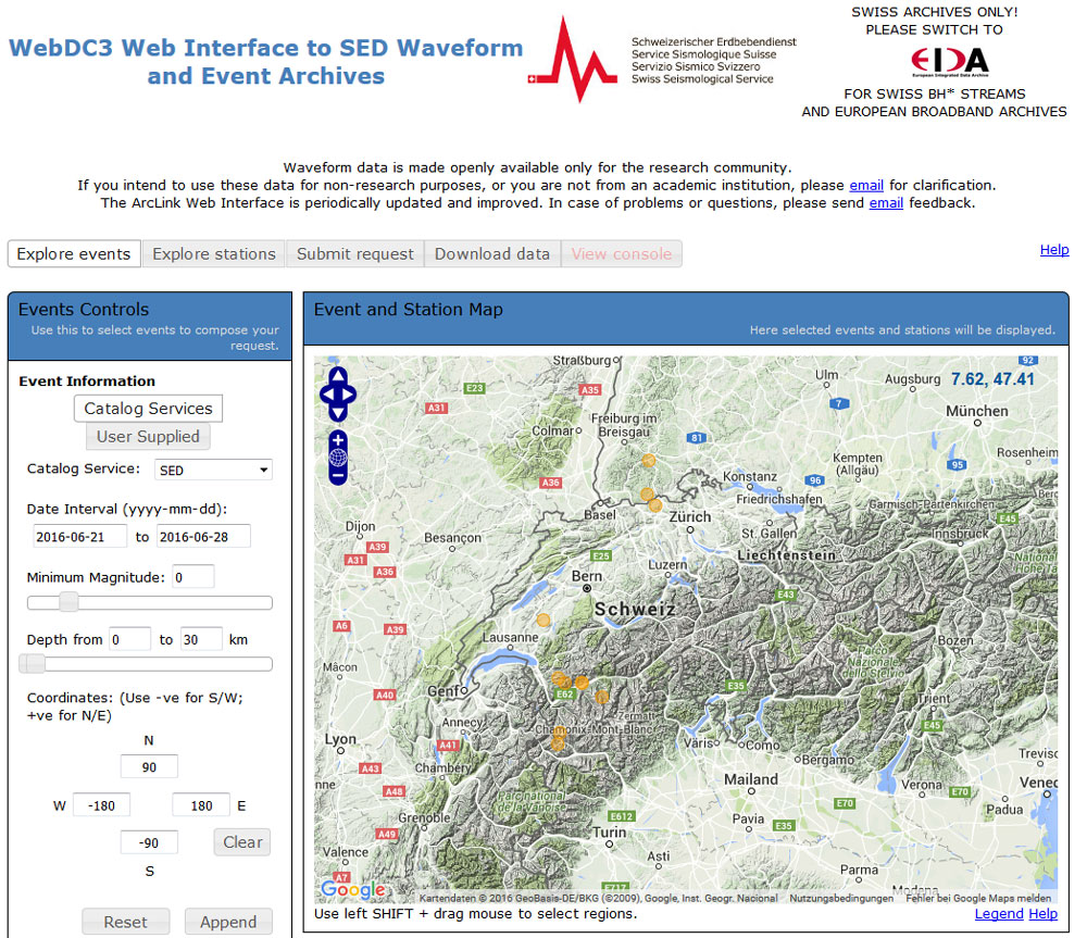 Un migliore accesso ai dati relativi ai terremoti