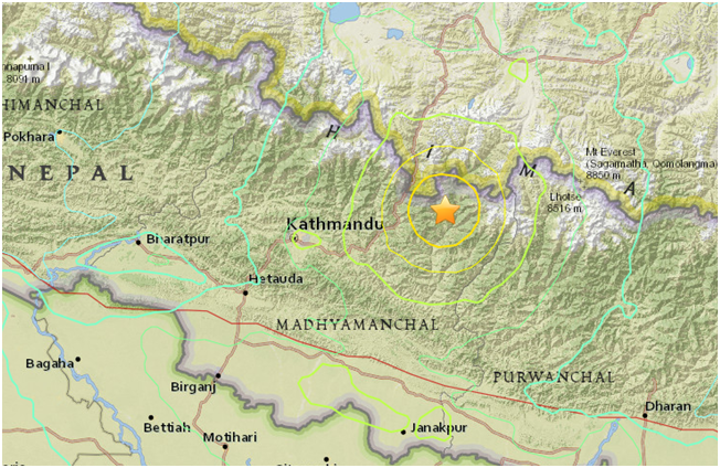 De nouveau un fort séisme au Népal