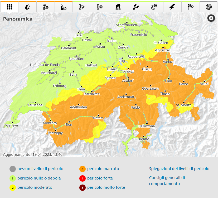 Immagine per App di MeteoSvizzera e portale della Confederazione sui pericoli naturali