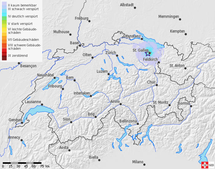 Terremoto durante la trivellazione geotermica presso San Gallo