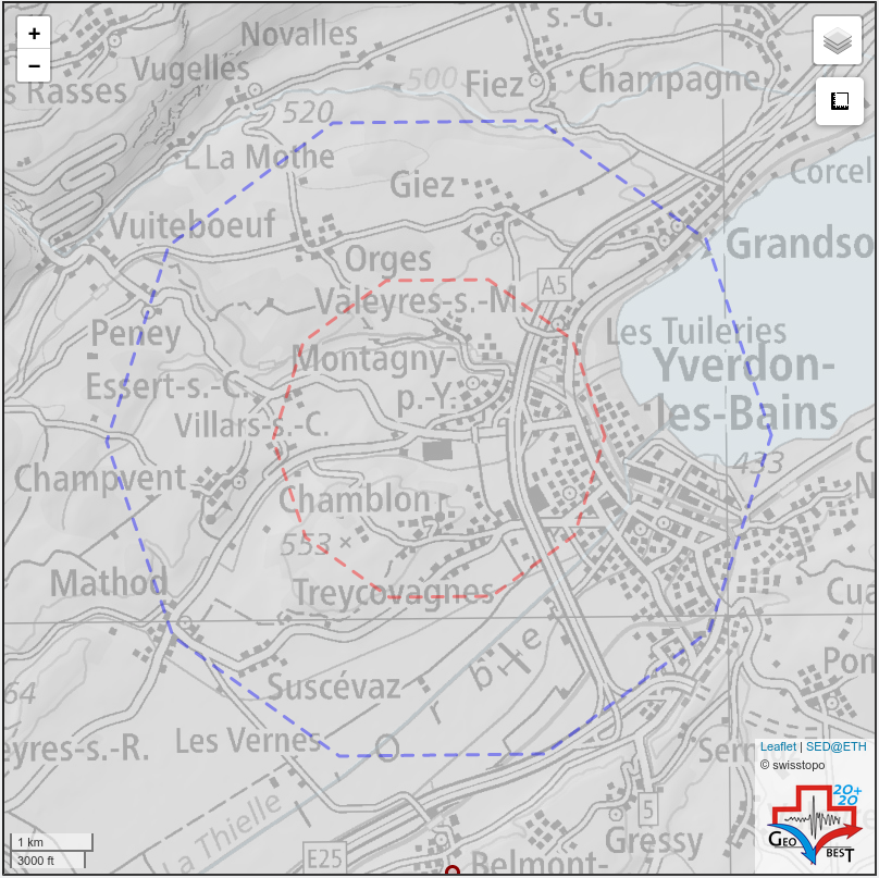 Alarming perimeter for the Malménergie Naturelle SA project