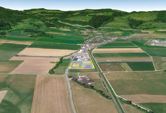 aerial photo of Haute-Sorne