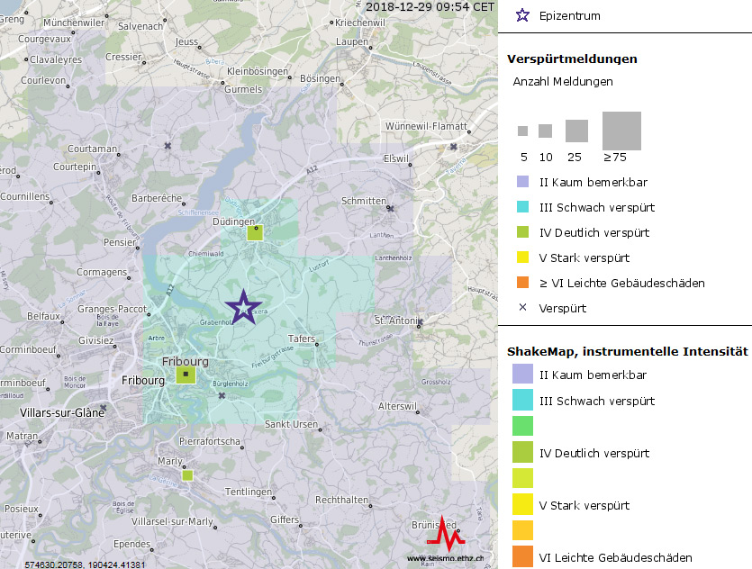 Leichtes Erdbeben bei Freiburg