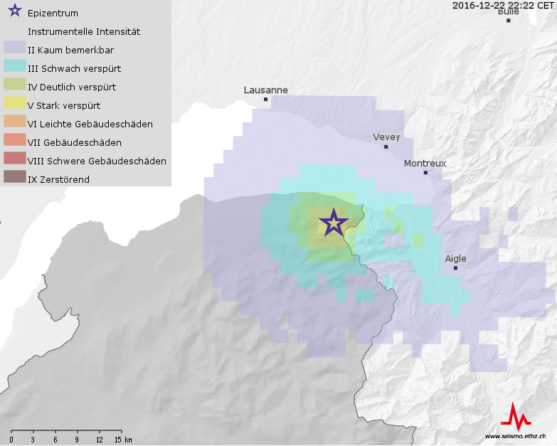 (Available in DE/FR) Zwei spürbare Erdbeben bei Vouvry (VS)