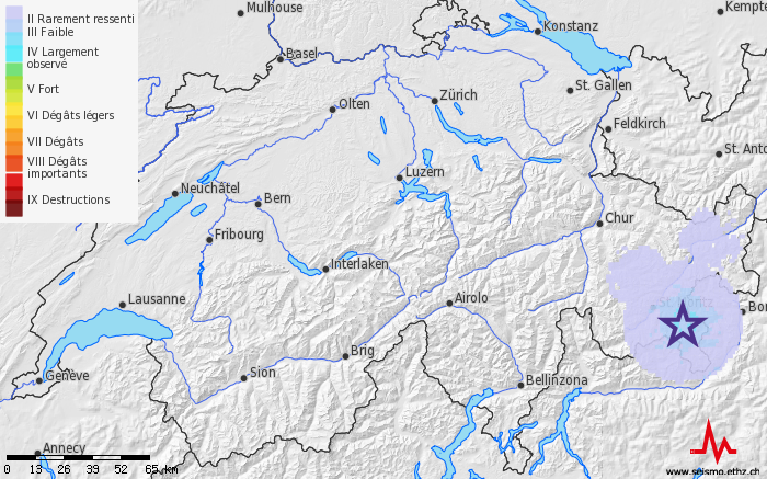 Lieve terremoto nella regione del Passo del Bernina