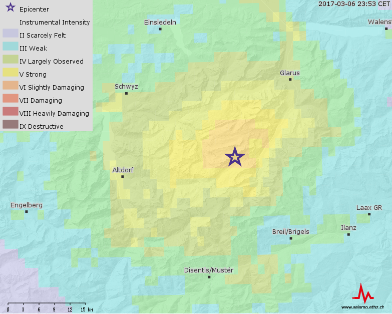Earthquake widely felt across Central Switzerland