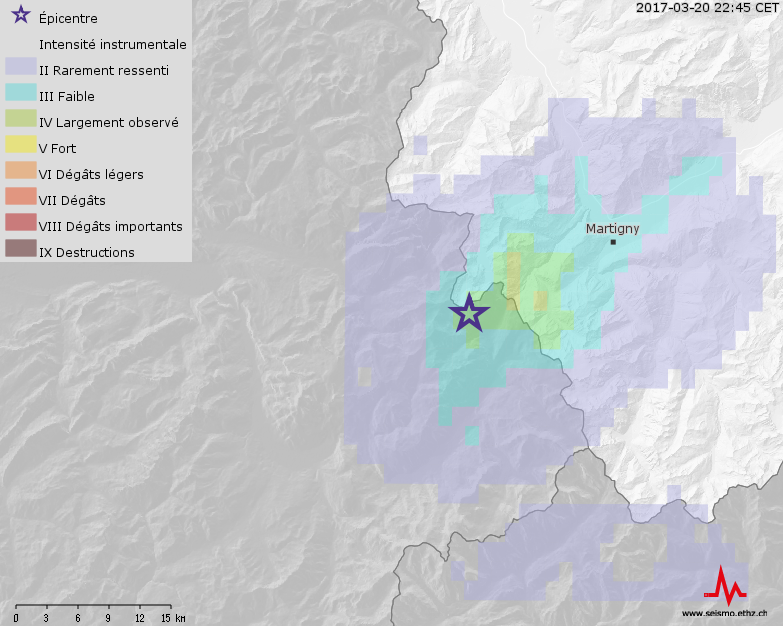 Deux séismes ressentis près de Vallorcine (F)