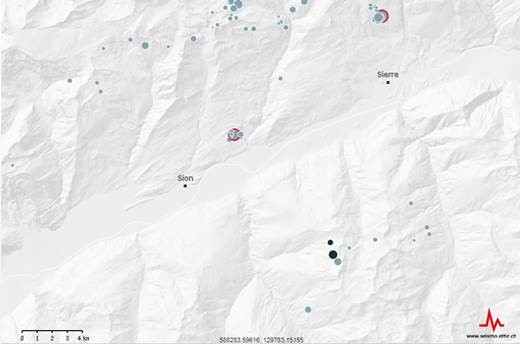 Séisme légèrement ressenti au sud-est de Sion