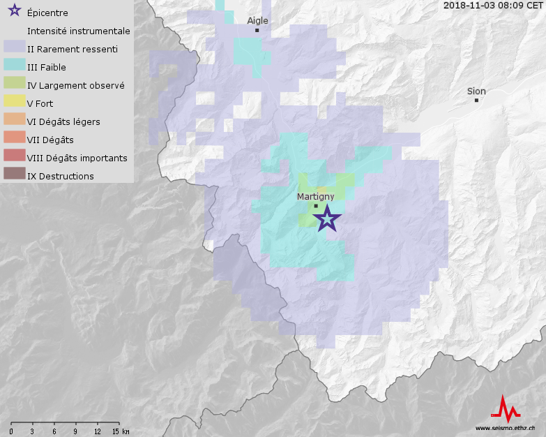 Séisme à Martigny