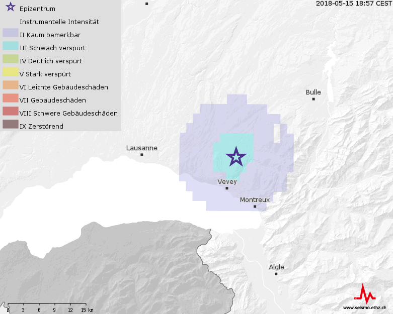 [Available in DE /FR] Zwei Beben in der Nähe von Châtel-St-Denis