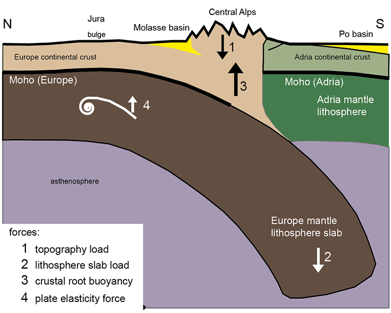 Alpine orogeny: Did the mountains form after ballast was jettisoned, rather than after being squeezed up in a collision between tectonic plates?