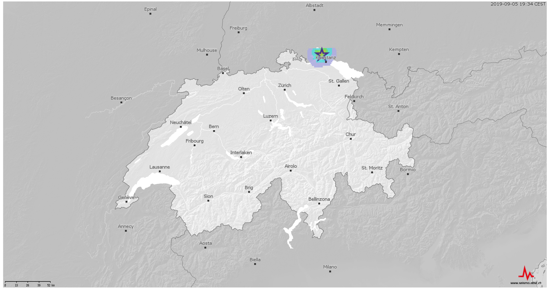 [Available in DE/FR] Erneut verspürtes Beben bei Konstanz