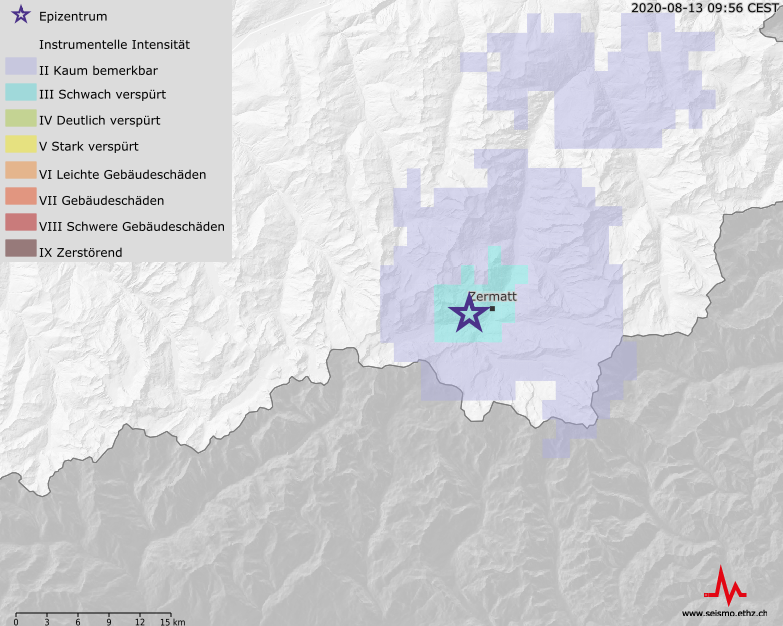 [Disponibile in DE / FR] Erdbeben bei Zermatt