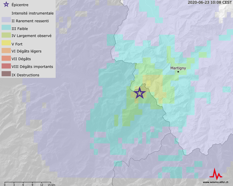[Disponibile in DE / FR] Séisme ressenti près de Vallorcine (F)
