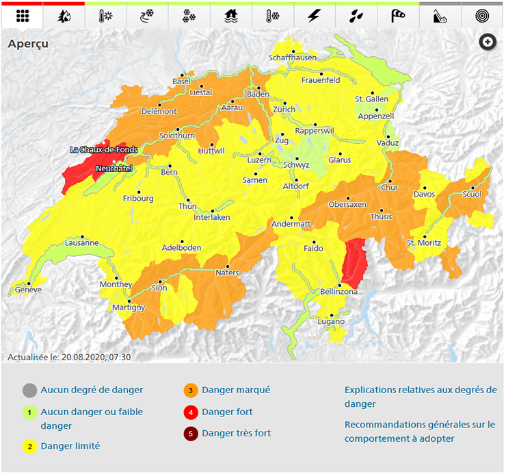 Le portail sur les dangers naturels fait peau neuve – pour que la Suisse soit informée