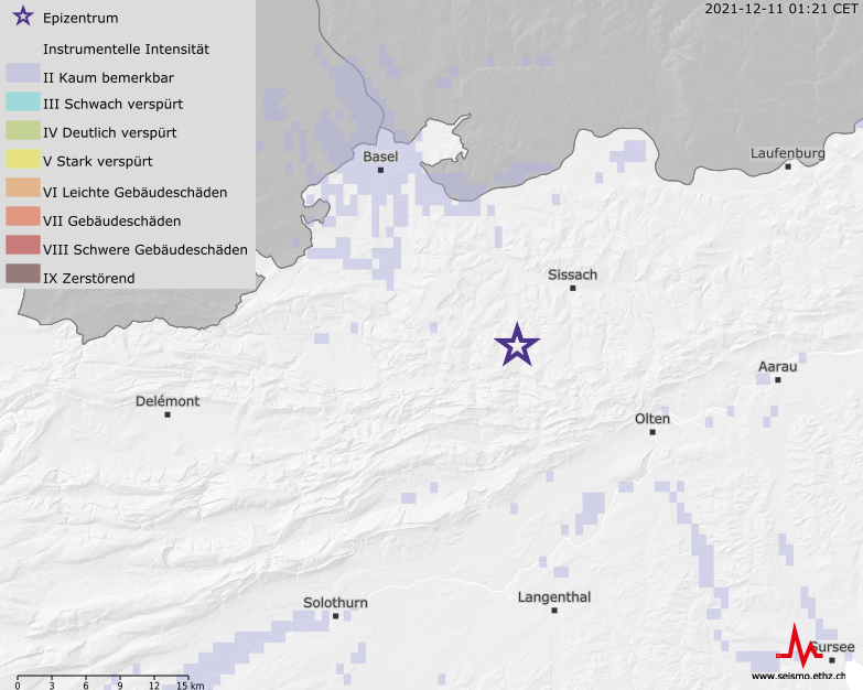 [Available in DE/FR] Erdbeben südlich von Liestal (BL)