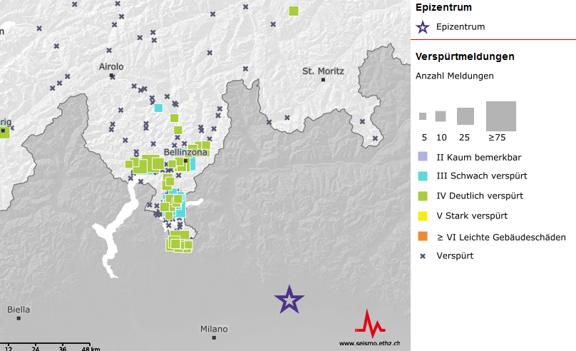 [Available in DE/IT] Erdbeben zwischen Mailand und Bergamo