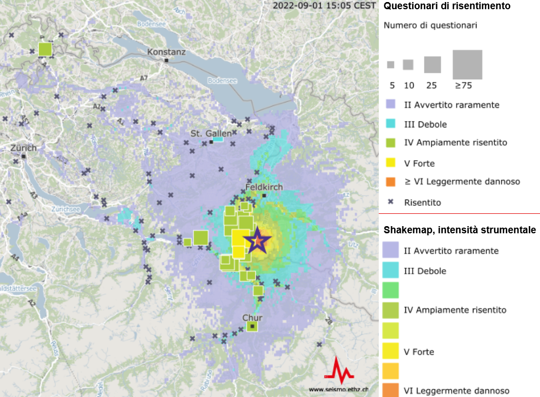 [Disponibile in DE] Terremoto sentito nettamente ai ditorni di Triesenberg (FL) 