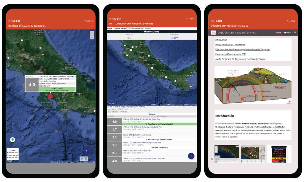 Erdbebenfrühwarn-App in Costa Rica veröffentlicht