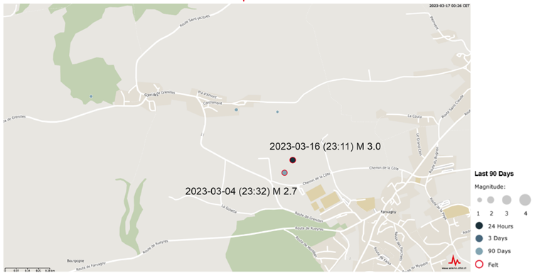 Erneut ein Erdbeben bei Rossens (FR) 