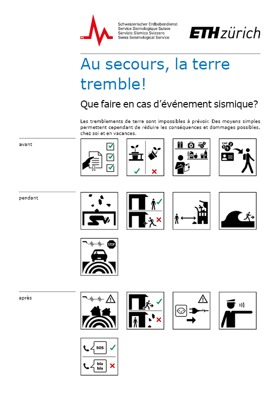 Au secours, la terre tremble! Que faire en cas d’événement sismique? (PDF)