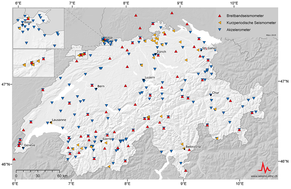 Bild für Seismisches Netzwerk in der Schweiz