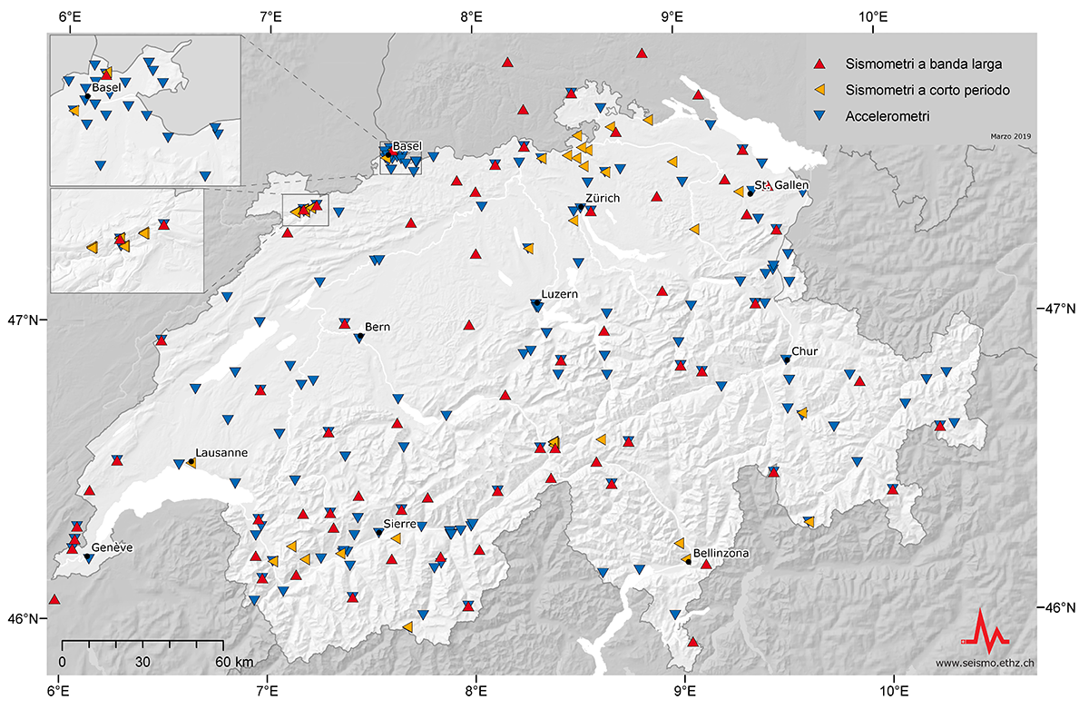 Immagine per La rete sismica in Svizzera