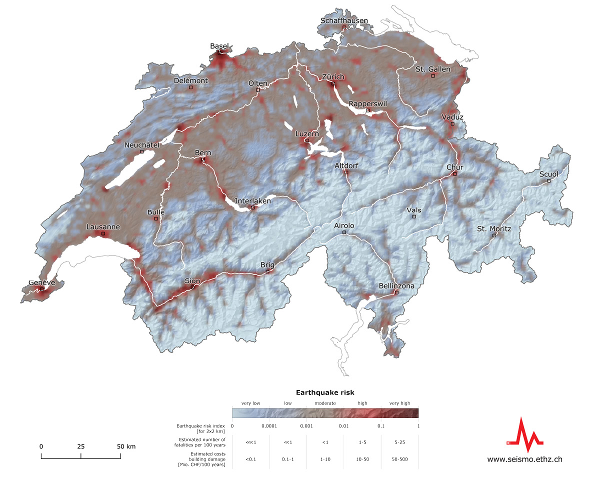 Greatest risk in urban areas