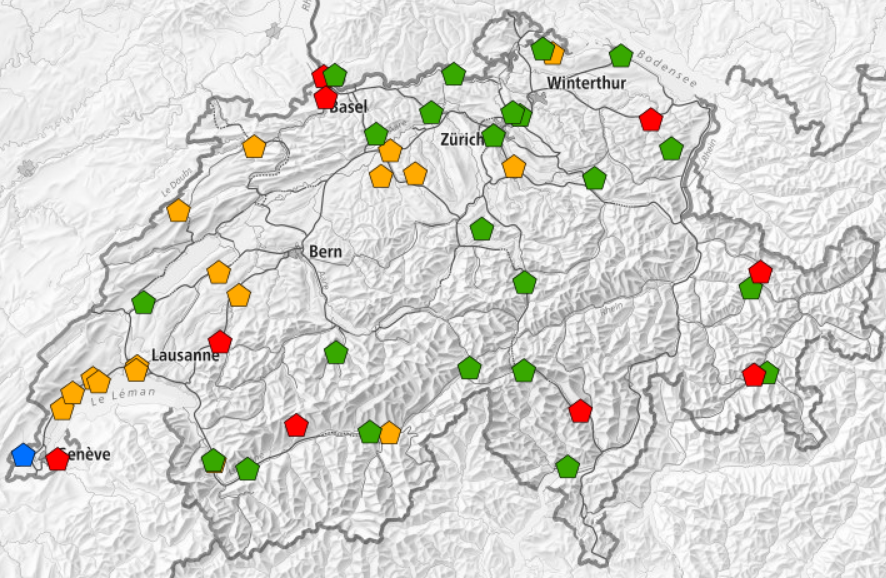 Carte projets de géothermie
