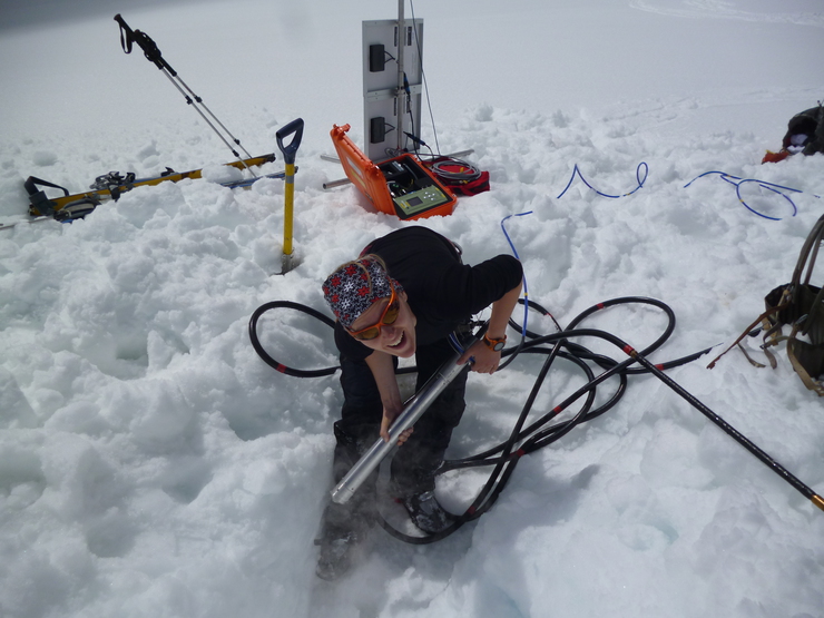 Installation of a borehole seismometer