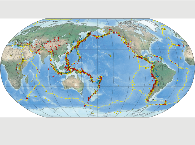 USGS earthquake map
