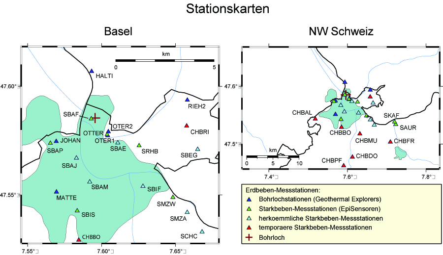 Stationen des SED im Raum Basel