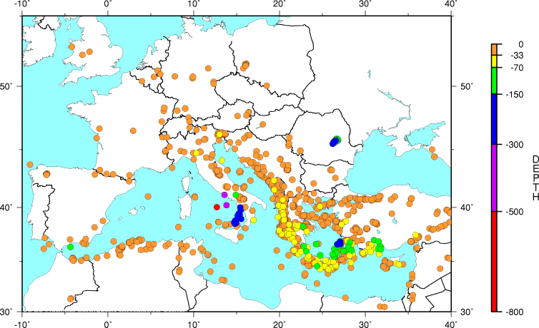 Verspürte Erdbeben Europa