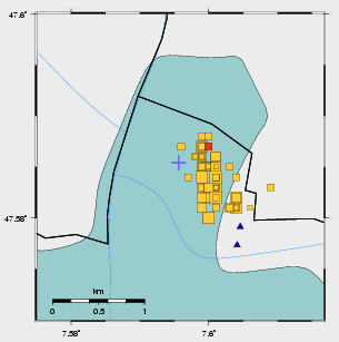Erdbebenkarte des SED
