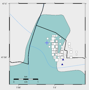 Erdbebenkarte des SED